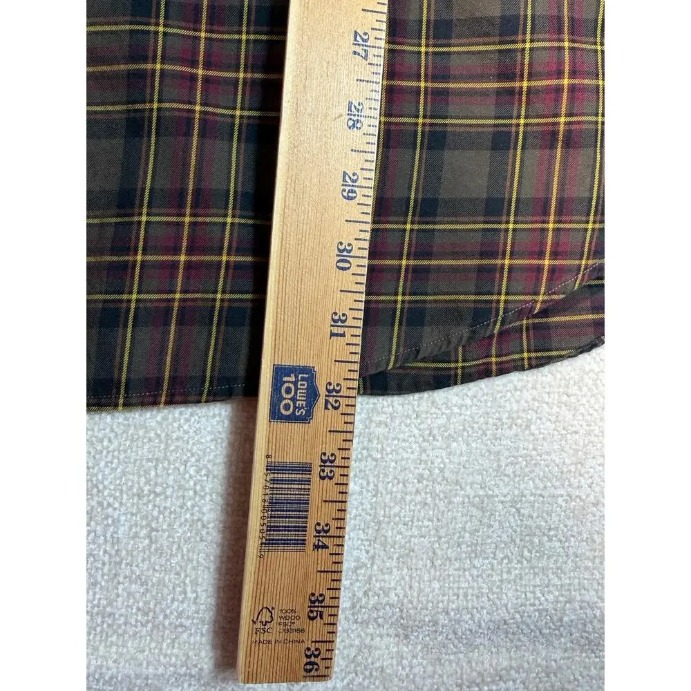 Ralph Lauren Men 2XL Brown Plaid Blake Long Sleeve Ivy League Casual Shirt